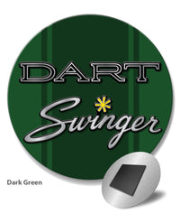 Dodge Dart Swinger 1970 Emblem Novelty Round Fridge Magnet