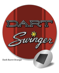 Dodge Dart Swinger 1970 Emblem Novelty Round Fridge Magnet