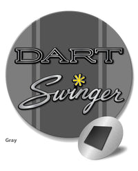 Dodge Dart Swinger 1970 Emblem Novelty Round Fridge Magnet