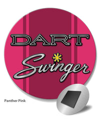 Dodge Dart Swinger 1970 Emblem Novelty Round Fridge Magnet