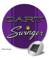 Dodge Dart Swinger 1970 Emblem Novelty Round Fridge Magnet