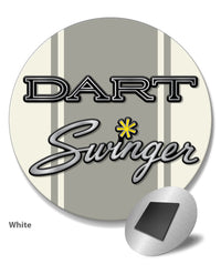 Dodge Dart Swinger 1970 Emblem Novelty Round Fridge Magnet