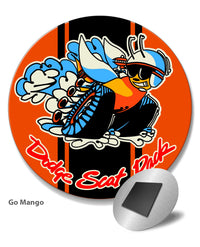 Dodge Scat Pack 1970 Emblem Round Fridge Magnet