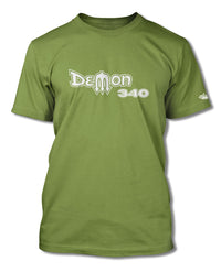 Dodge Dart Demon 340 1971 Emblem T-Shirt - Men - Side View - Emblem