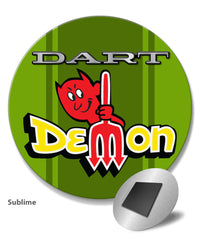 Dodge Dart Demon 1971 Emblem Novelty Round Fridge Magnet