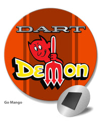 Dodge Dart Demon 1971 Emblem Novelty Round Fridge Magnet