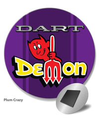 Dodge Dart Demon 1971 Emblem Novelty Round Fridge Magnet