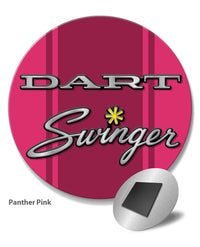 Dodge Dart Swinger 1971 Emblem Novelty Round Fridge Magnet