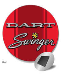 Dodge Dart Swinger 1971 Emblem Novelty Round Fridge Magnet