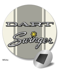 Dodge Dart Swinger 1971 Emblem Novelty Round Fridge Magnet