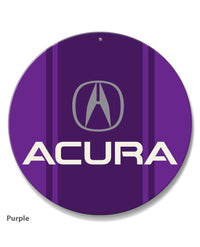 Acura Emblem Round Aluminum Sign
