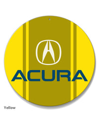 Acura Emblem Round Aluminum Sign