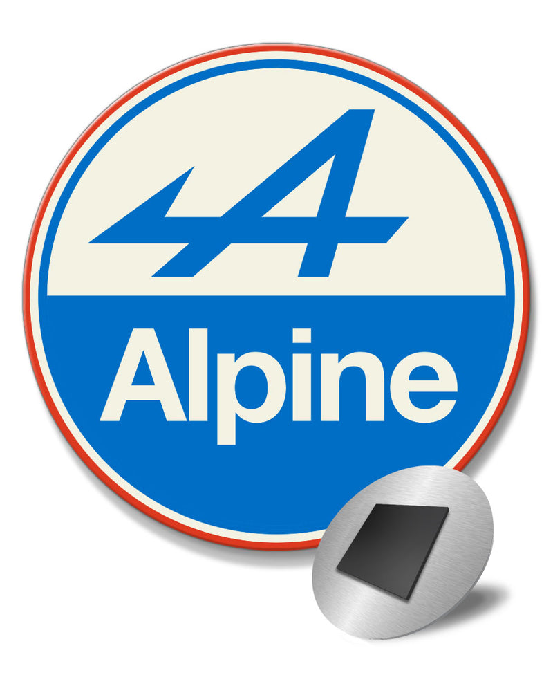 Alpine Emblem Round Fridge Magnet