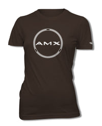 1970 AMC AMX Quarter Panel Circle Emblem T-Shirt - Women - Emblem