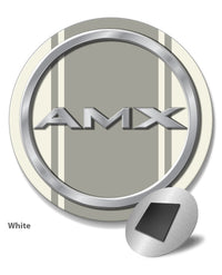 1968 - 1969 AMC AMX Quarter Panel Circle Emblem Round Fridge Magnet