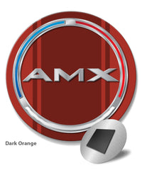 1970 AMC AMX Quarter Panel Circle Emblem Novelty Round Fridge Magnet