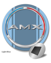 1970 AMC AMX Quarter Panel Circle Emblem Novelty Round Fridge Magnet