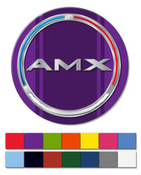 1970 AMC AMX Quarter Panel Circle Emblem Novelty Round Fridge Magnet