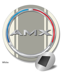 1970 AMC AMX Quarter Panel Circle Emblem Novelty Round Fridge Magnet