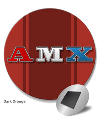 1971 - 1974 AMC AMX Emblem Novelty Round Fridge Magnet