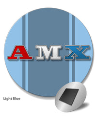 1971 - 1974 AMC AMX Emblem Novelty Round Fridge Magnet