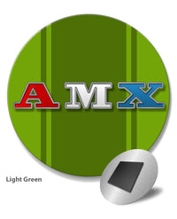 1971 - 1974 AMC AMX Emblem Novelty Round Fridge Magnet