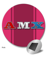 1971 - 1974 AMC AMX Emblem Novelty Round Fridge Magnet