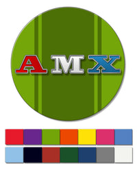 1971 - 1974 AMC AMX Emblem Novelty Round Fridge Magnet