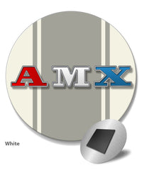 1971 - 1974 AMC AMX Emblem Novelty Round Fridge Magnet