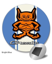 1970 - 1978 AMC Gremlin Guy Emblem Novelty Round Fridge Magnet