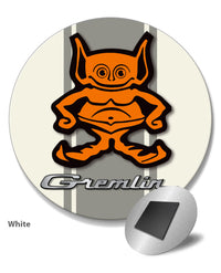 1970 - 1978 AMC Gremlin Guy Emblem Novelty Round Fridge Magnet