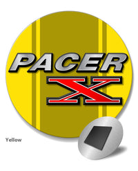 1975 - 1980 AMC Pacer X Emblem Novelty Round Fridge Magnet