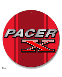 1975 - 1980 AMC Pacer X Emblem Novelty Round Aluminum Sign