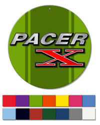 1975 - 1980 AMC Pacer X Emblem Novelty Round Aluminum Sign