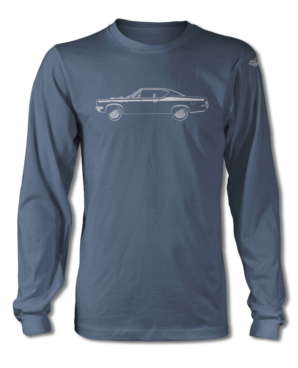 1970 AMC Rebel The Machine Coupe T-Shirt - Long Sleeves - Side View