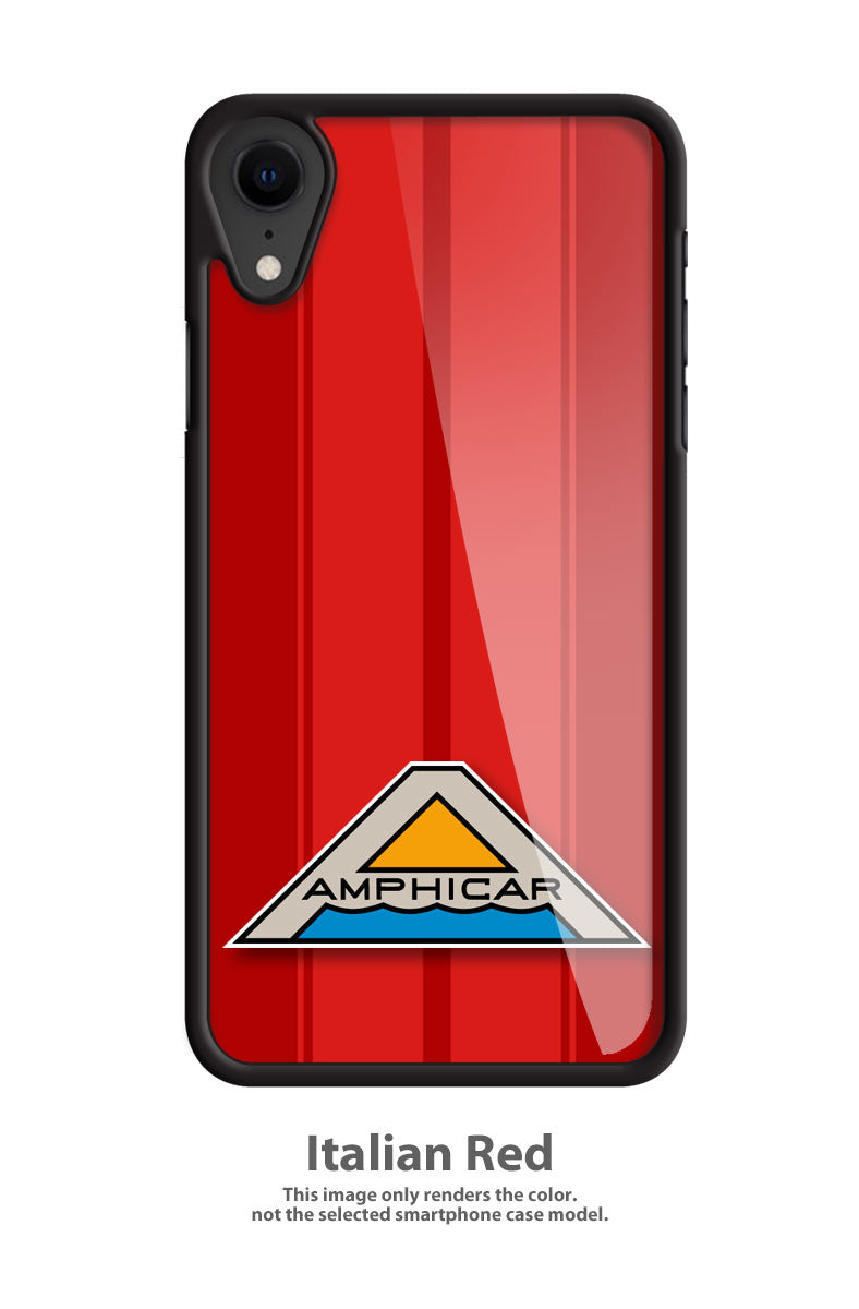 Amphicar Hans Trippel Badge Emblem Smartphone Case - Racing Stripes