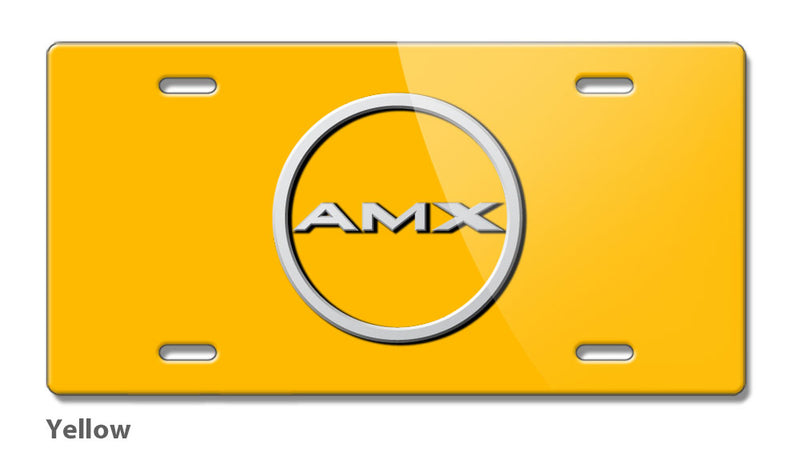 1968 - 1969 AMC AMX Quarter Panel Circle Emblem Novelty License Plate - Vintage Emblem