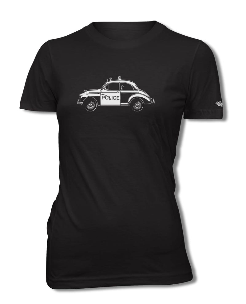 Austin Minor Coupe "Panda" Police  T-Shirt - Women - Side View