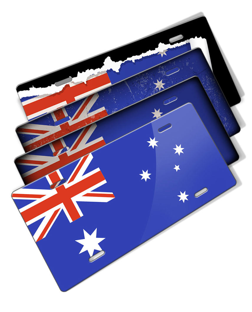 Australian Flag Novelty License Plate