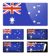 Australian Flag Novelty License Plate