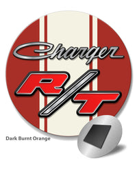 Dodge Charger RT 1968 - 1971 Emblem Novelty Round Fridge Magnet