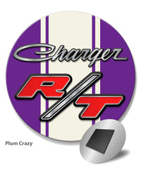 Dodge Charger RT 1968 - 1971 Emblem Novelty Round Fridge Magnet