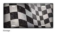 Checkered Flag Novelty License Plate