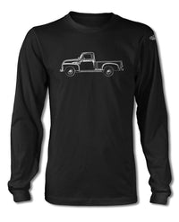 1947 - 1950 Chevrolet Pickup 3100 T-Shirt - Long Sleeves - Side View