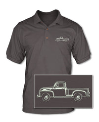 1951 - 1954 Chevrolet Pickup 3100 Adult Pique Polo Shirt - Side View