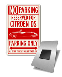 Citroen DS ID 1955 - 1967 Convertible Cabriolet Reserved Parking Fridge Magnet