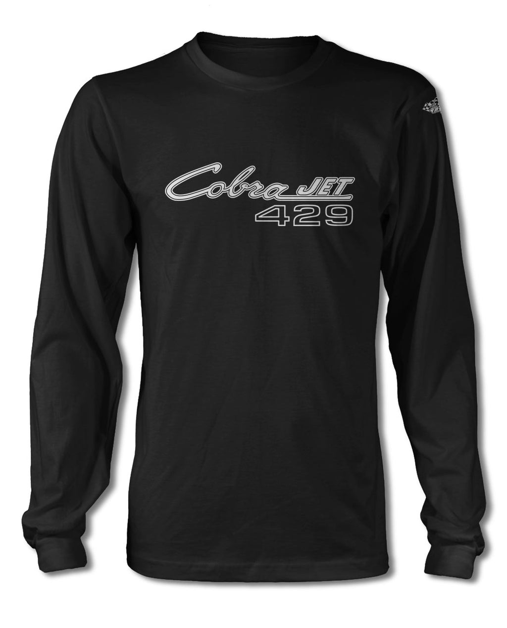 Cobra Jet 429 c.i. V8 Engine Emblem 1968 - 1970 T-Shirt - Long Sleeves - Emblem