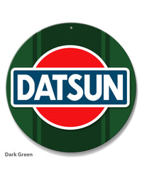 Datsun Emblem Round Aluminum Sign