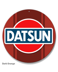 Datsun Emblem Round Aluminum Sign