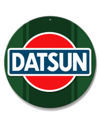 Datsun Emblem Round Aluminum Sign